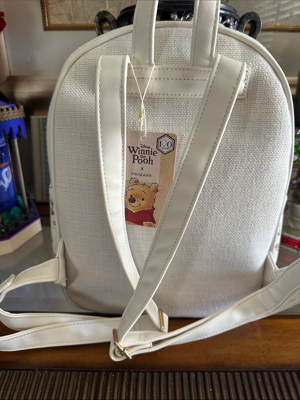 Primark Winnie the Pooh Cream and Red Backpack NWT - Picture 5 of 6